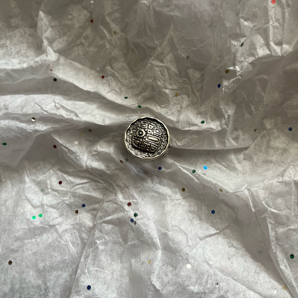 Silpada .925 Sterling Silver Etched Mosaic Ring - Retired. - Picture 7 of 9